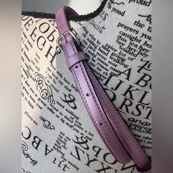 Coach leather purple sequin handbag - Picture 7 of 16